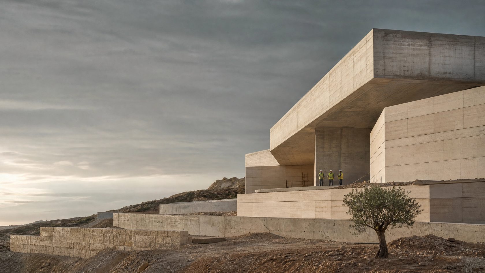 Estructura de hormigón contemporánea